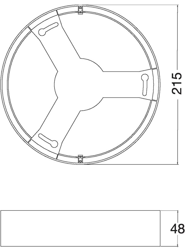 Ramka do oprawy DOWNLIGHT IP44 DN 215 WT