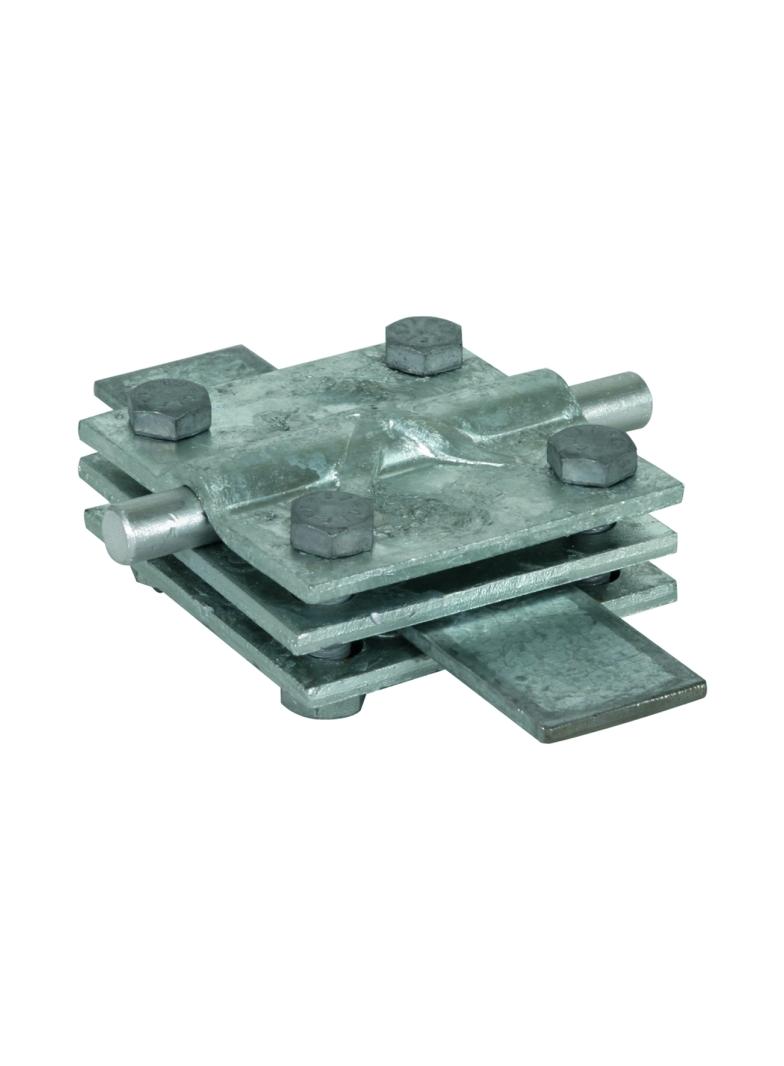 Zacisk krzyżowy z przekładką, St/tZn