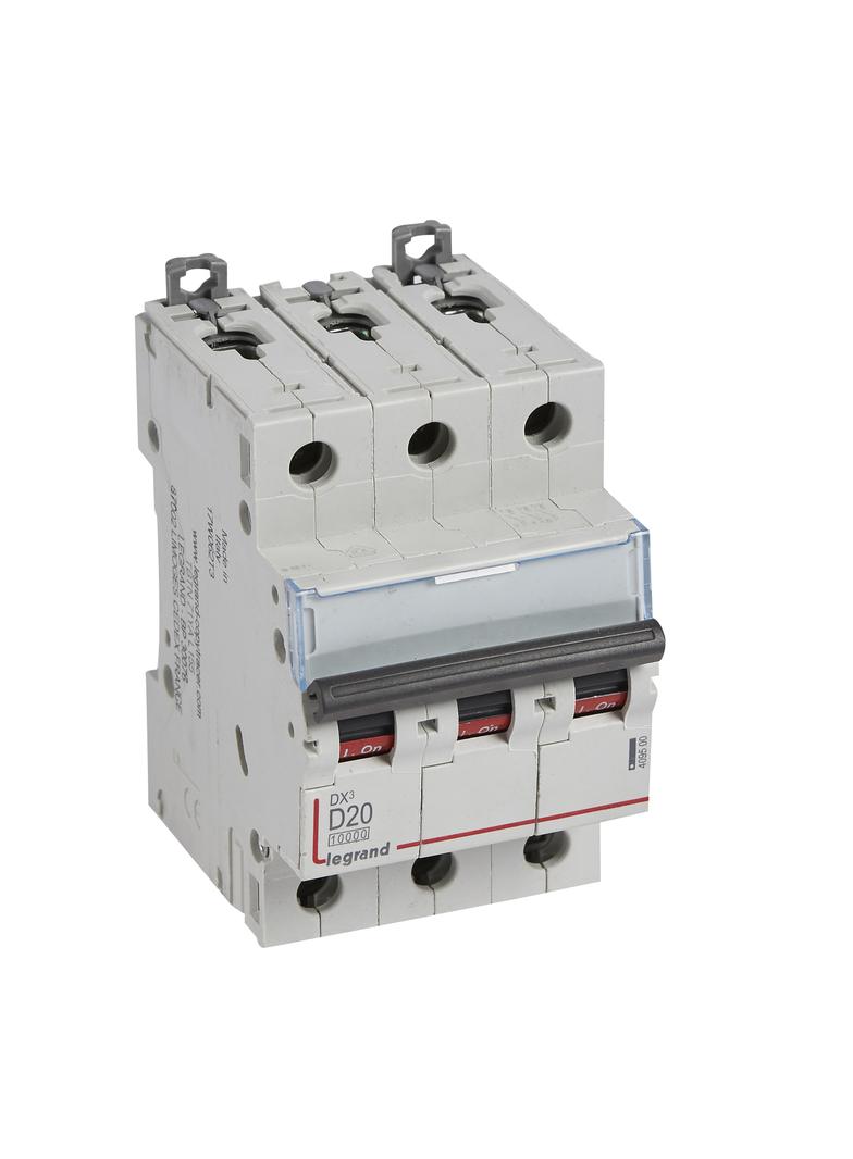 WYŁĄCZNIK NADPRĄDOWY S 313 3P D 20A 10000A SERII DX3, Legrand