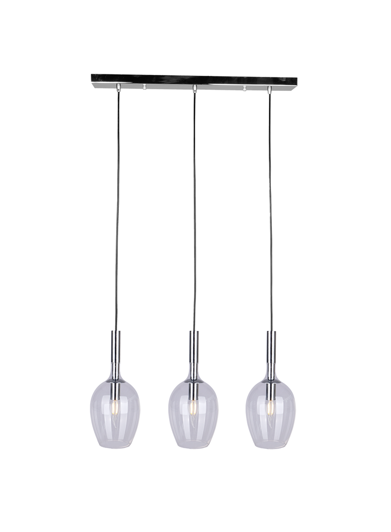 Milagro lampa wisząca Tango Clear 3xE14 chrom ML6164