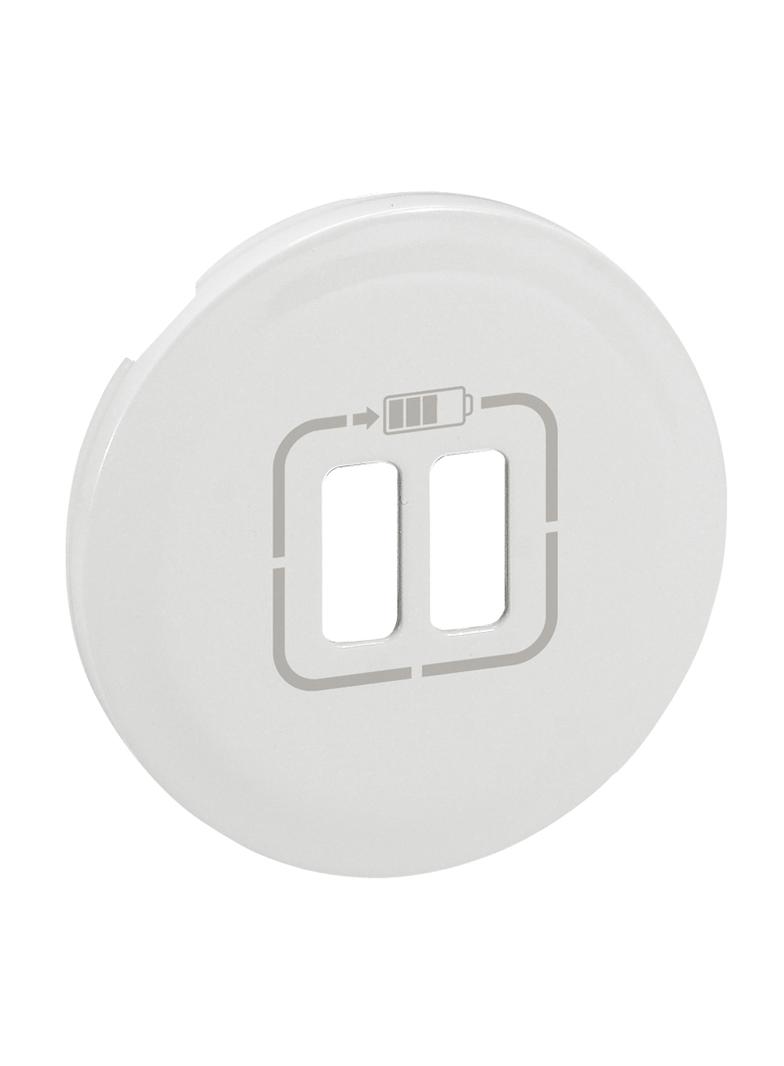 CELIANE - PLAKIETKA GNIAZDA ZASILAJĄCEGO 2 X USB BIAŁA, Legrand