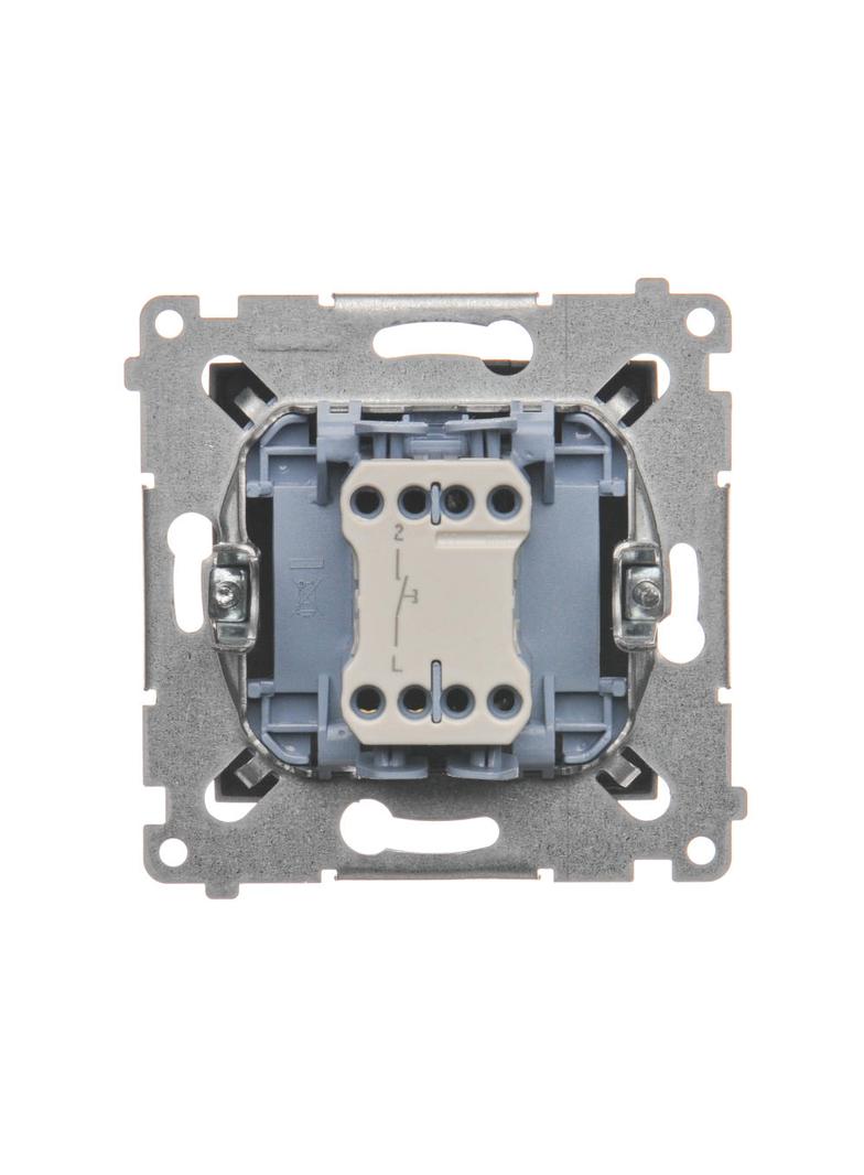 Simon 54 Przycisk pojedynczy zwierny bez piktogramu 10A 250V szybkozłączka antracyt DP1.01/48 KONTAKT