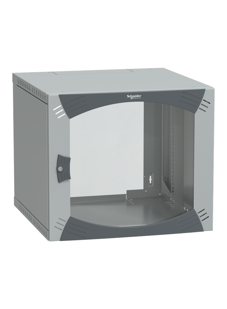 Obudowa stała OPB, drzwi szklane, 9U, 600x600, RAL7035, IP20, IK08, 50kg