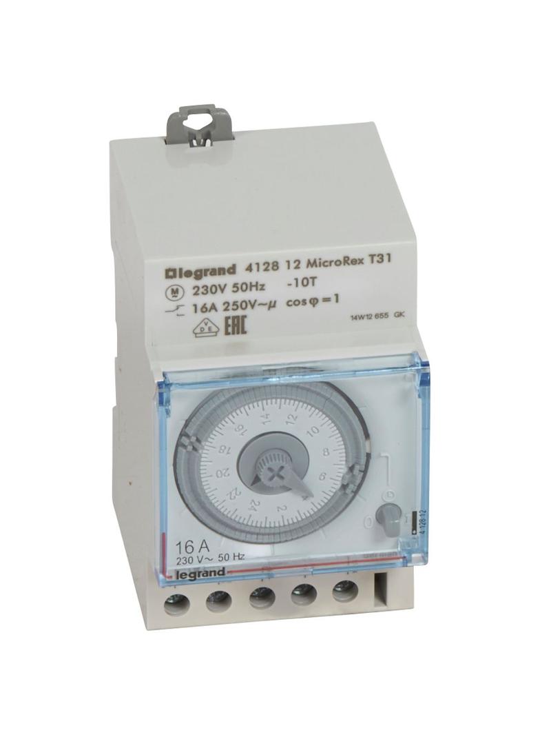 PROGRAMATOR ANALOGOWY DOBOWY 3-MODUŁOWY T31, NAPĘD SYNCHRONICZNY, Legrand