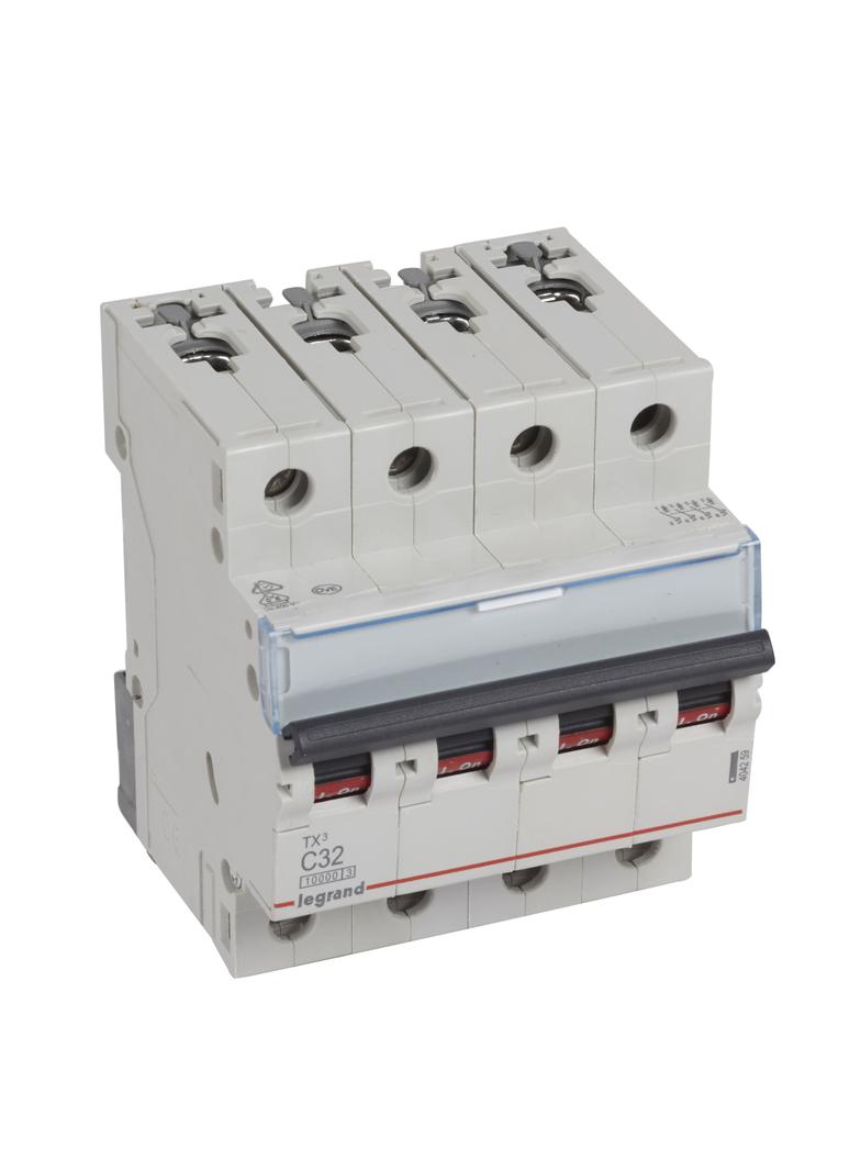 WYŁĄCZNIK NADPRĄDOWY S 314 4P C 32A 10000A SERII TX3, Legrand