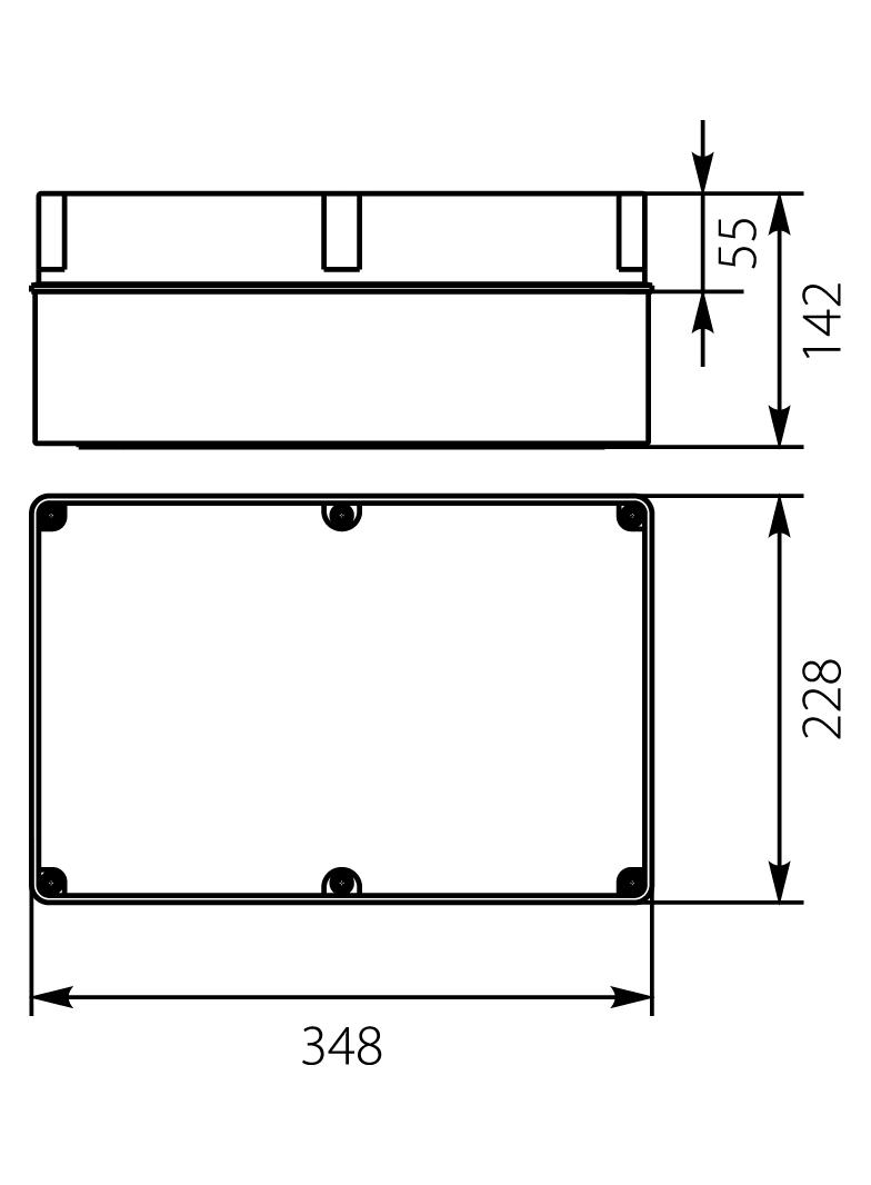OH-5A.1 obudowa hermetyczna IP65 348x228x142 mm 29.51 OPATÓWEK