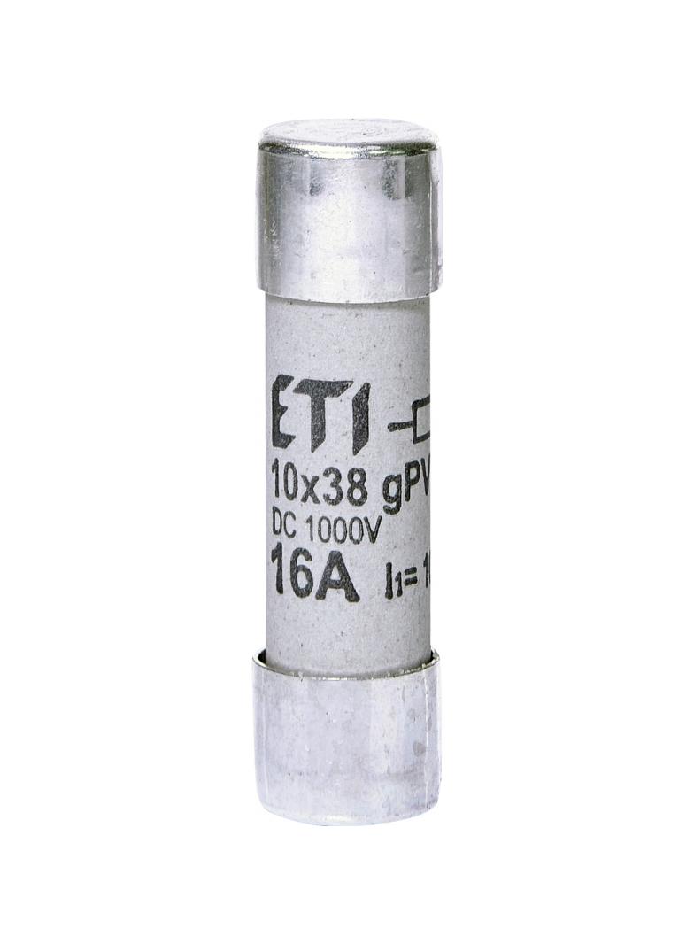 Wkładka topikowa cylindryczna PV CH10x38 gPV 16A 1000V UL 002625107 ETI