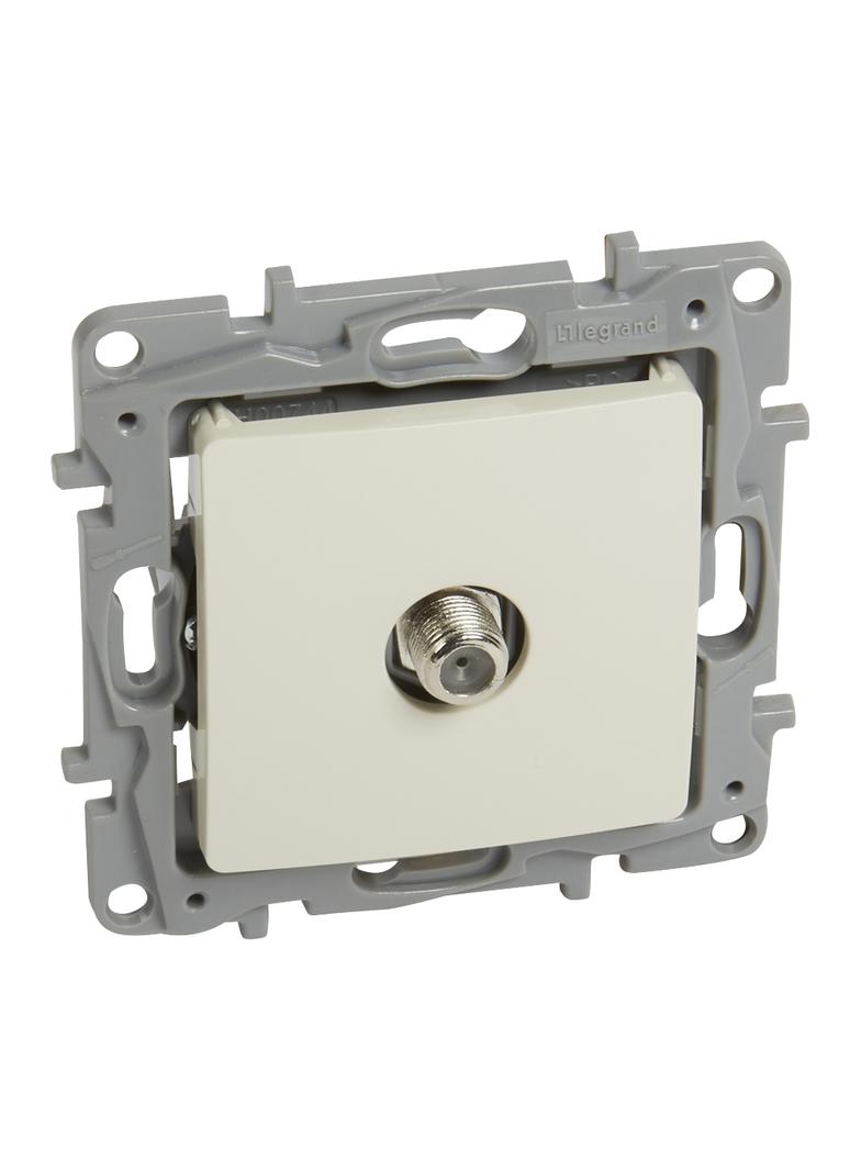 NILOE - GNIAZDO TV F-F KOŃCOWE TYPU GWIAZDA 1 DB KREMOWE, Legrand