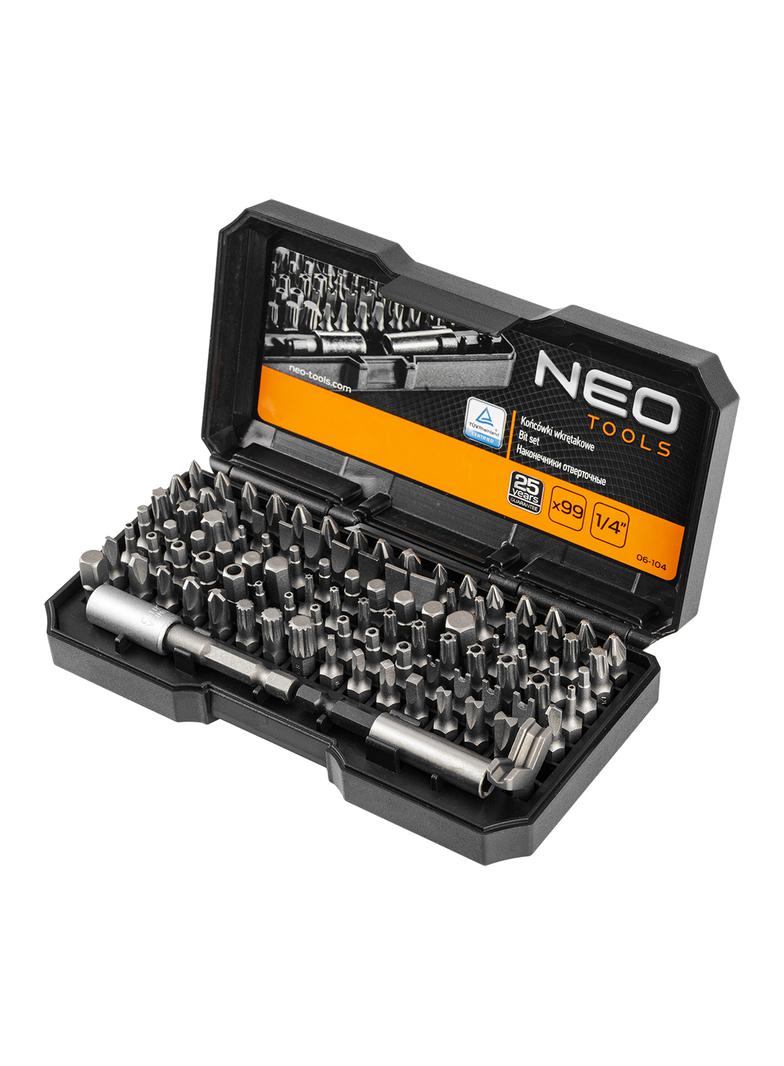 Końcówki wkrętakowe z uchwytem, zestaw 99 szt.