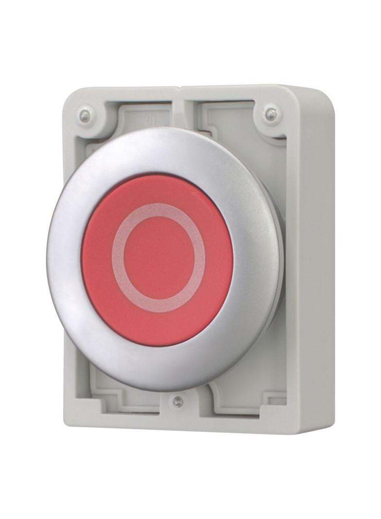 M30C-FD-R-X0 Przycisk 30mm płaski czerwony O z samopowrotem 182939 EATON
