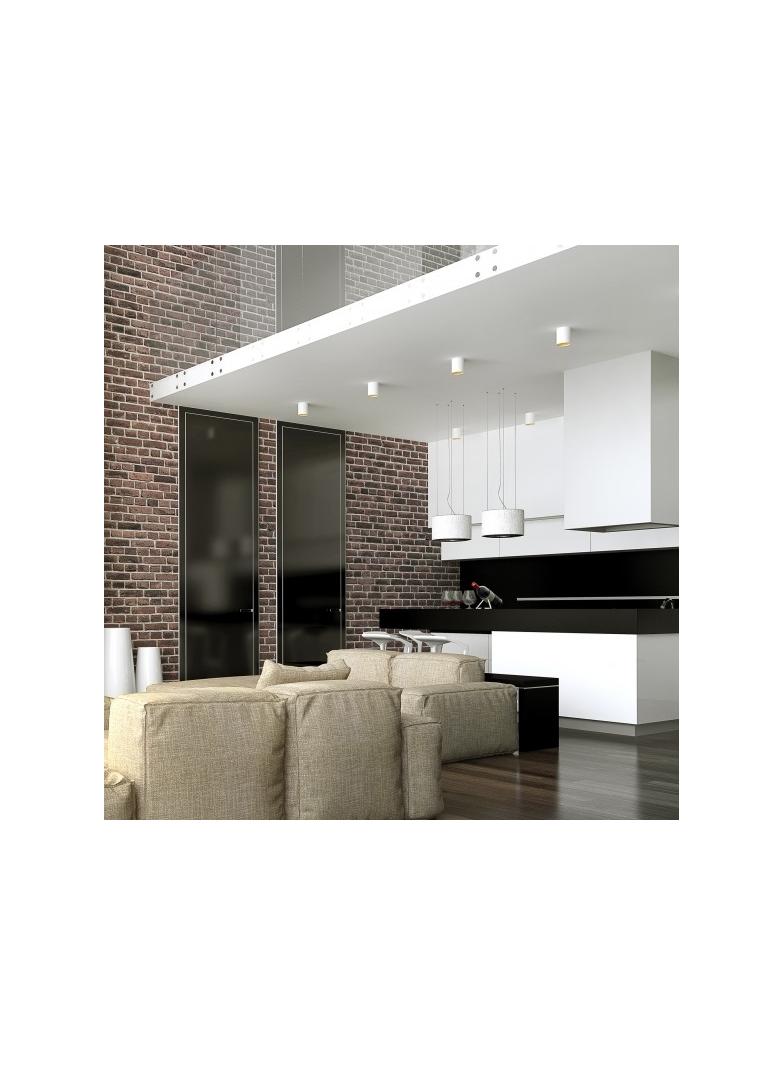 CHLOE GU10 IP20 tuba biała złota oczko nieregulowane