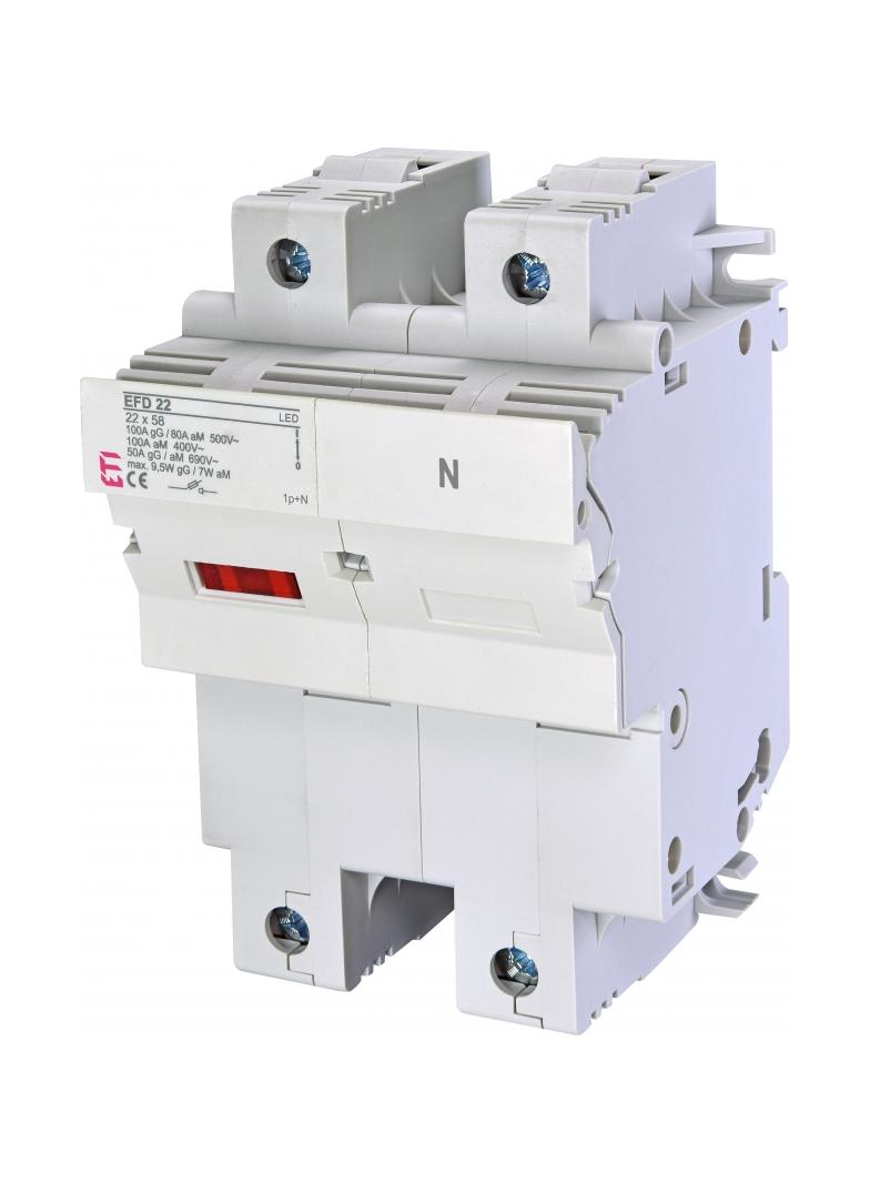 Rozłącznik bezpiecznikowy EFD 22 1P+N LED 002570012 ETI