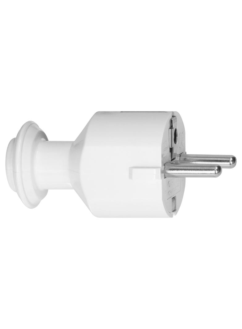 Wtyczka prosta Uni-Schuko 16A, 230V, biała
