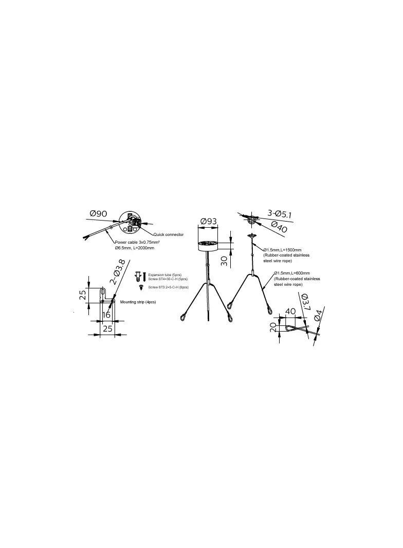 Akcesorium Coreline RC159Z Suspension set SME-3 WH 5 lat gw. 9,11402E+11 PHILIPS