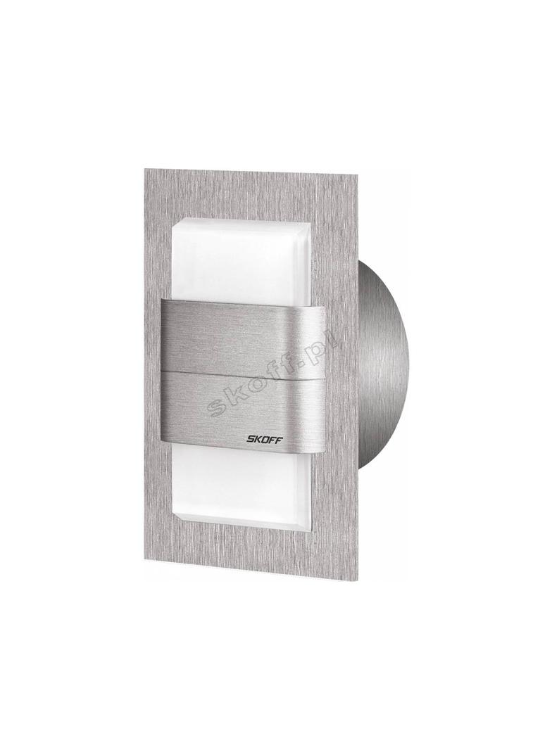 KINKIET DUO TANGO – K(szlif)  / WW (ciepły biały)   [obud. INOX]