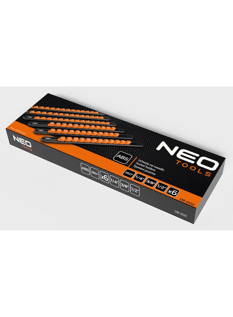 Uchwyty na nasadki 1/4", 3/8", 1/2" - zestaw 6 szt.