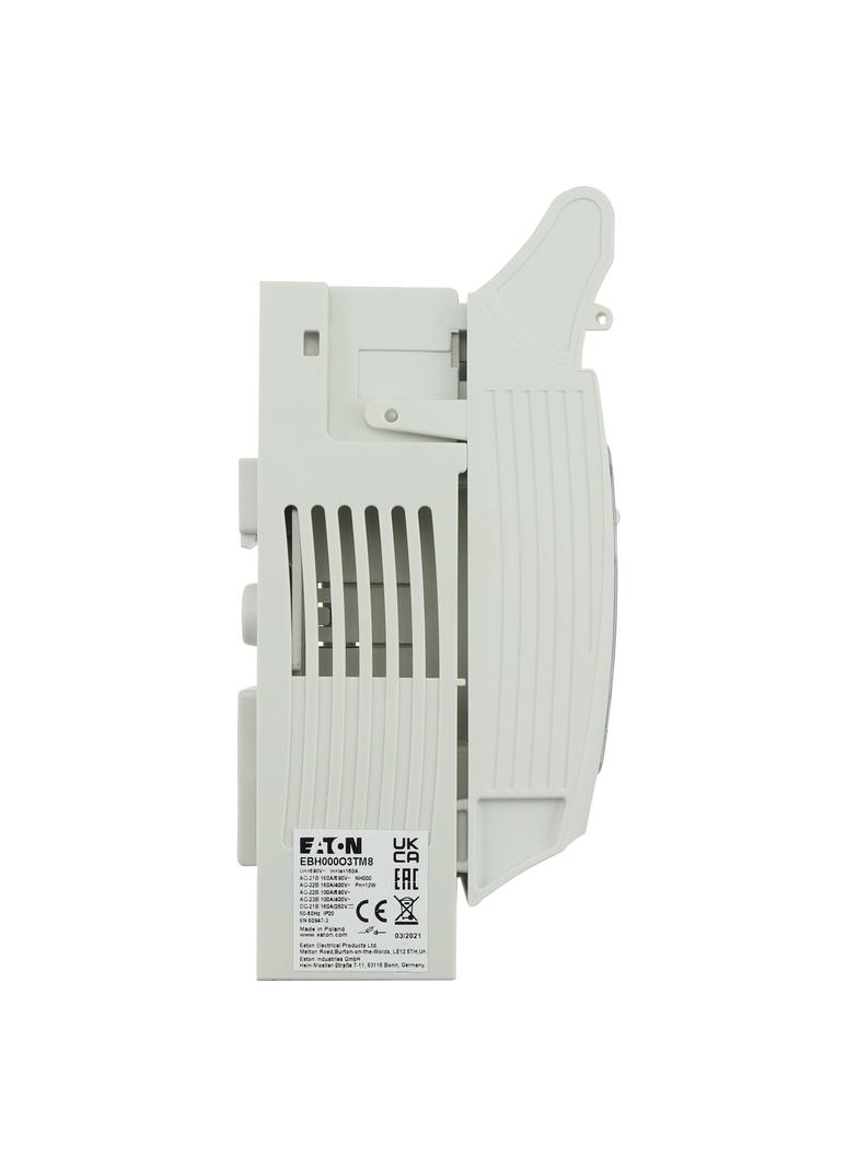 EBH000O3TM8 Rozłącznik bezpiecznikowy poziomy 160A AC 690V NH000 AC21B 3P IEC montaż śrubow EBH000O3