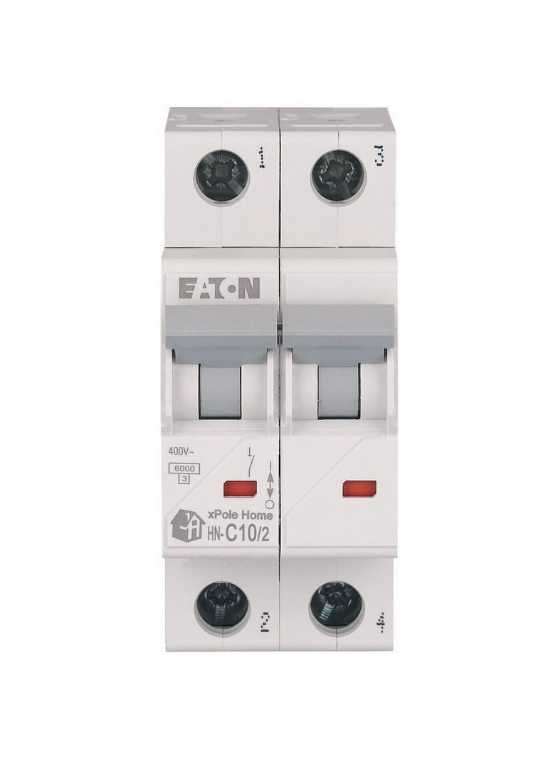 HN-C10/2 Wyłącznik nadprądowy 6kA C10A 2P 194869 EATON