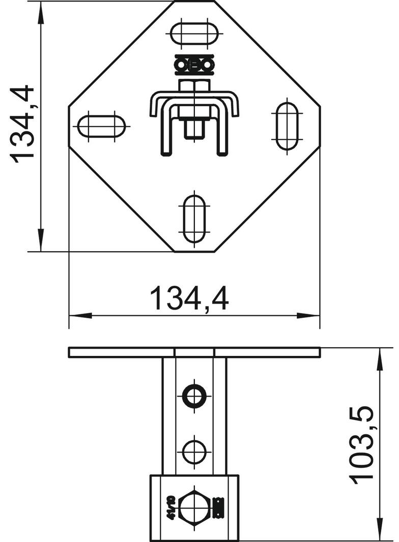 WBDHE 41 FT, Uchwyt ścienny