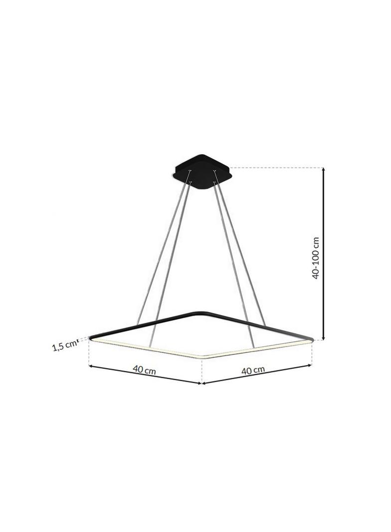 Milagro lampa wisząca LED Nix Black 25W 1750lm 3000K ML517
