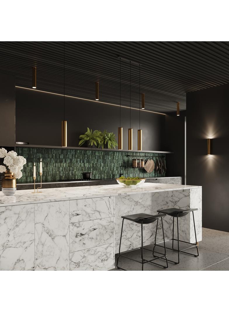 Sollux Lampa Wisząca LAGOS 1 złoty połysk SL.1200