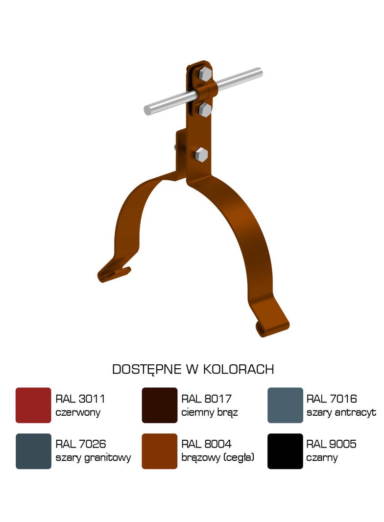 Uchwyt gąsiorowy "WZÓR 28" Z-śruba H=10 cm /LA/