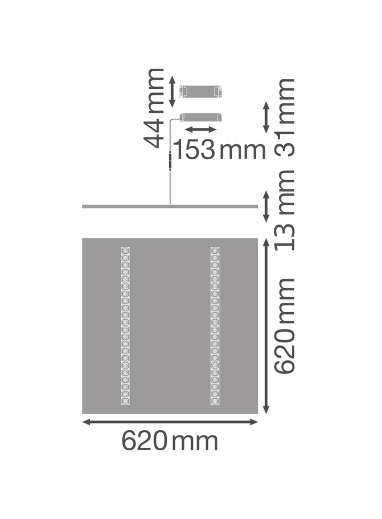 Oprawa PANEL IndiviLED 625 33W 4000K