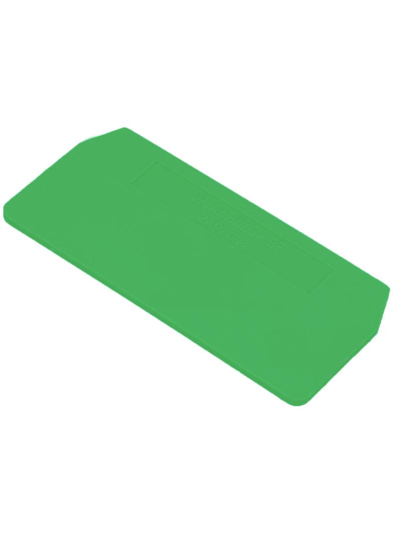 ZAP/TW 2 GN Płyta separacyjna (terminal), Płyta zamykająca i pośrednia, 66 mm x 30.5 mm, zielony /50szt./ 1683760000 WEIDMÜLLER