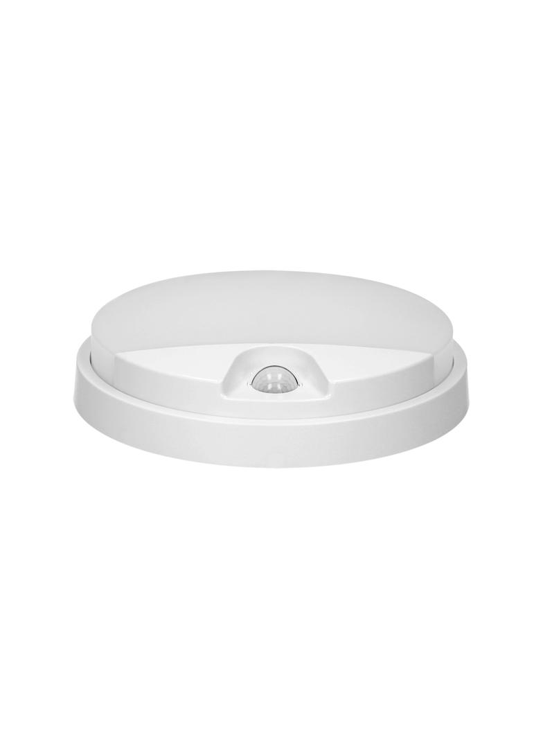 AGAT LED 15W, oprawa ogrodowa z czujnikiem ruchu 140st, 1200lm, IP54, 4000K, biała AD-OP-6112WLPMR4 ORNO