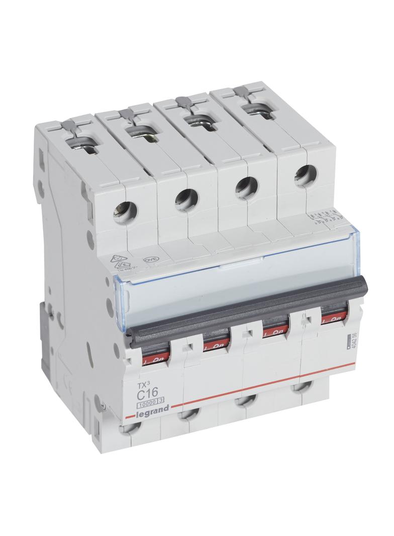 WYŁĄCZNIK NADPRĄDOWY S 314 4P C 16A 10000A SERII TX3, Legrand