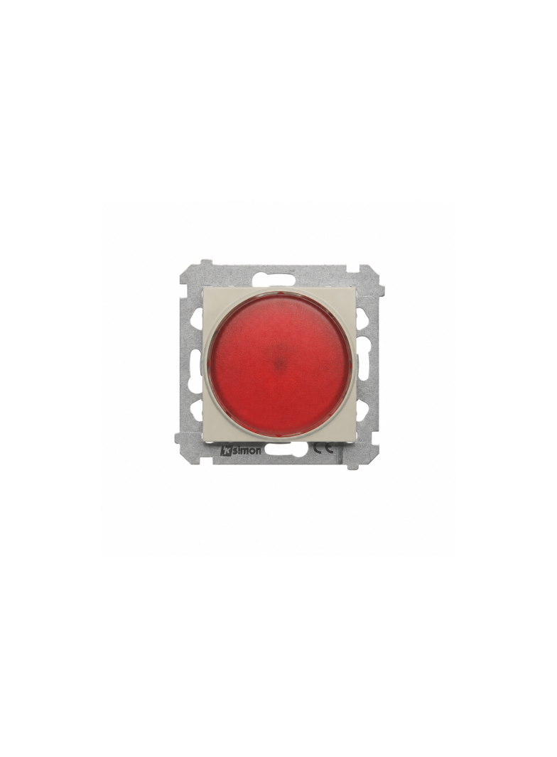 Simon 54 Sygnalizator świetlny LED czerwone światło kaszmir mat DSS2.01/42