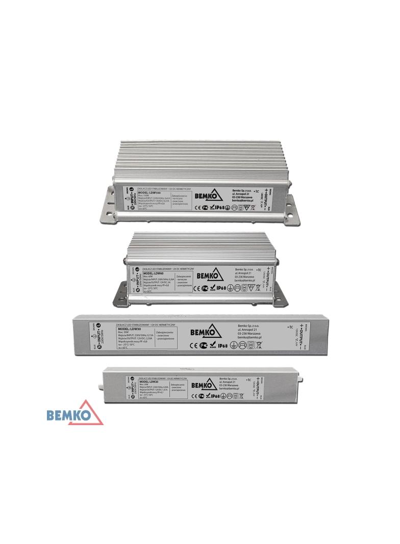 ZASILACZ ELEKTRONICZNY LED HERMETYCZNY IP68 12V 150W