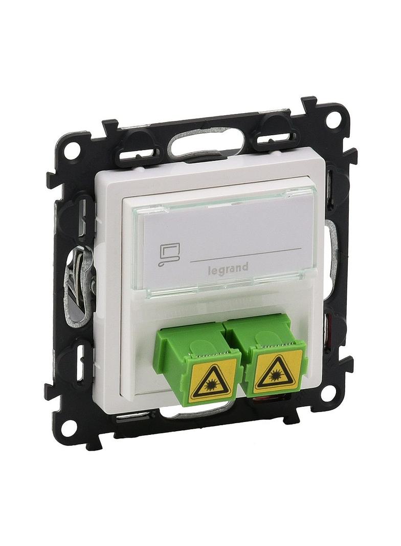 VALENA LIFE GNIAZDO ŚWIATŁOWODOWE 2 x SC / APC BIAŁE, Legrand