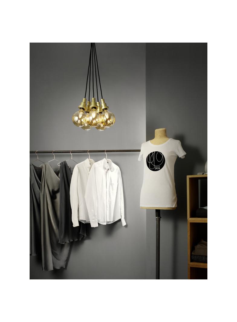 Lampa LED Vintage 1906 dim CL GLOBE125 Filament szkło przezroczyste GOLD 55 dim 7W 825 E27