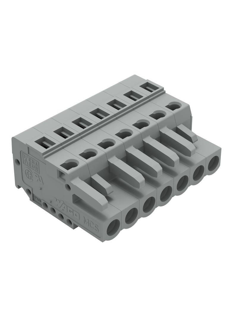 Gniazdo MCS‑MIDI Classic 7‑biegunowe szare raster 5mm 231‑107/102‑000 /50szt./ WAGO