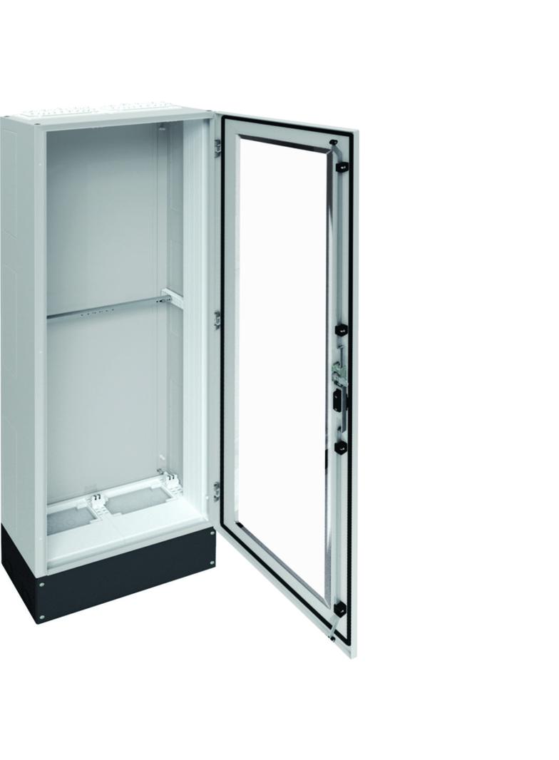 univers Rozdzielnica stojąca IP55 kl. I 550x1850x275 + cokół 200mm drzwi transparentne FR22K2 HAGER