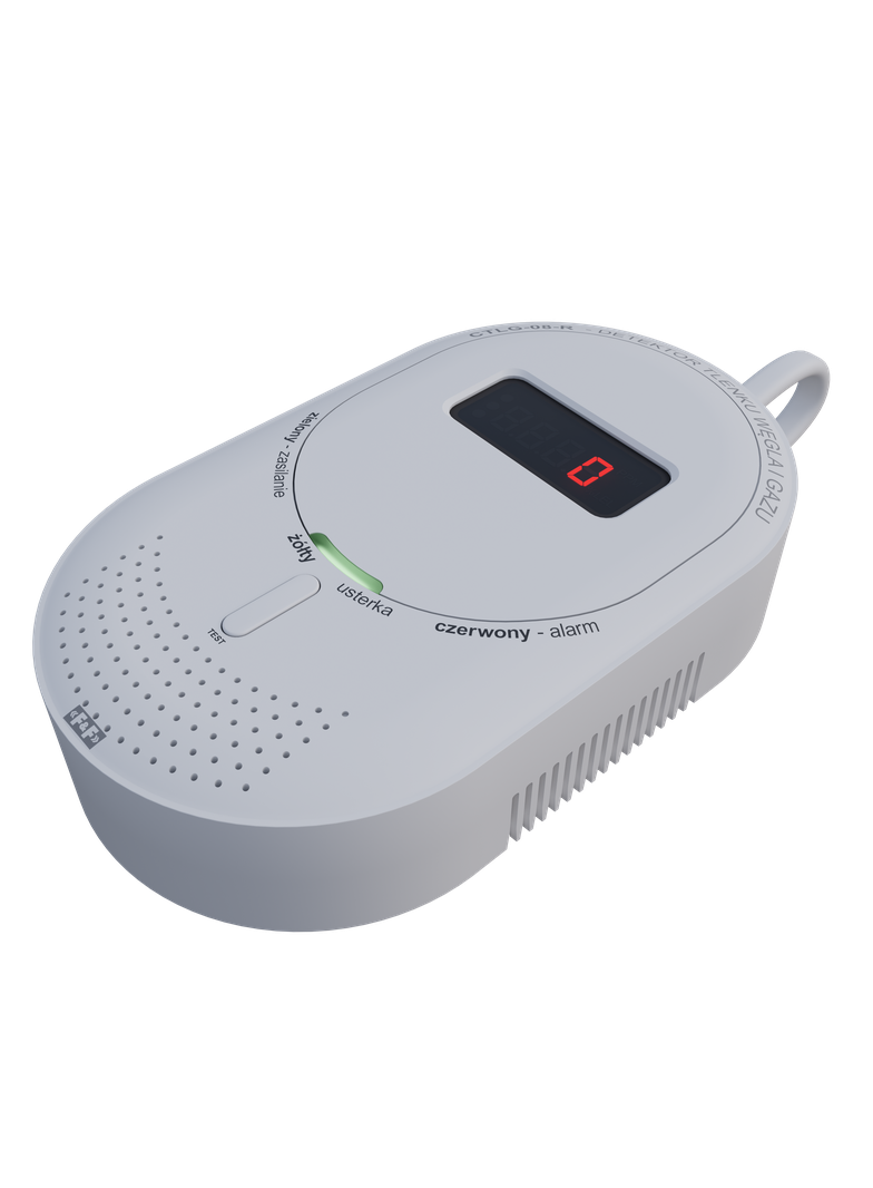 Detektor tlenku węgla i gazu z 433 MHz CTLG-08-R F&F