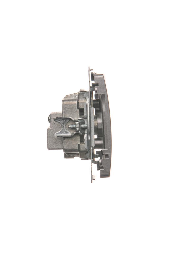 Simon Basic Gniazdo antenowe R-TV przelotowe 10 dB 1x wejście: 5–862 MHz stal inox