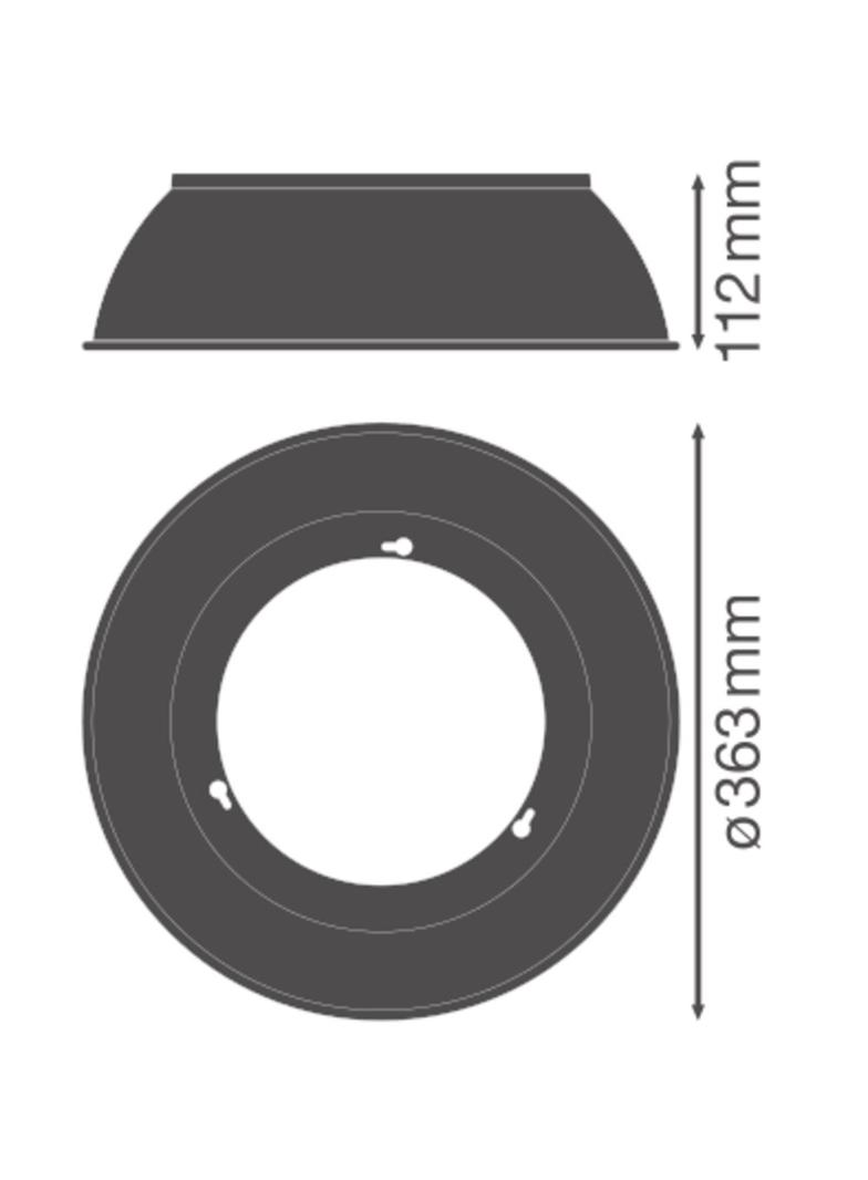 Oprawa HIGH BAY COMPACT V REFL 166W 80DEG SI