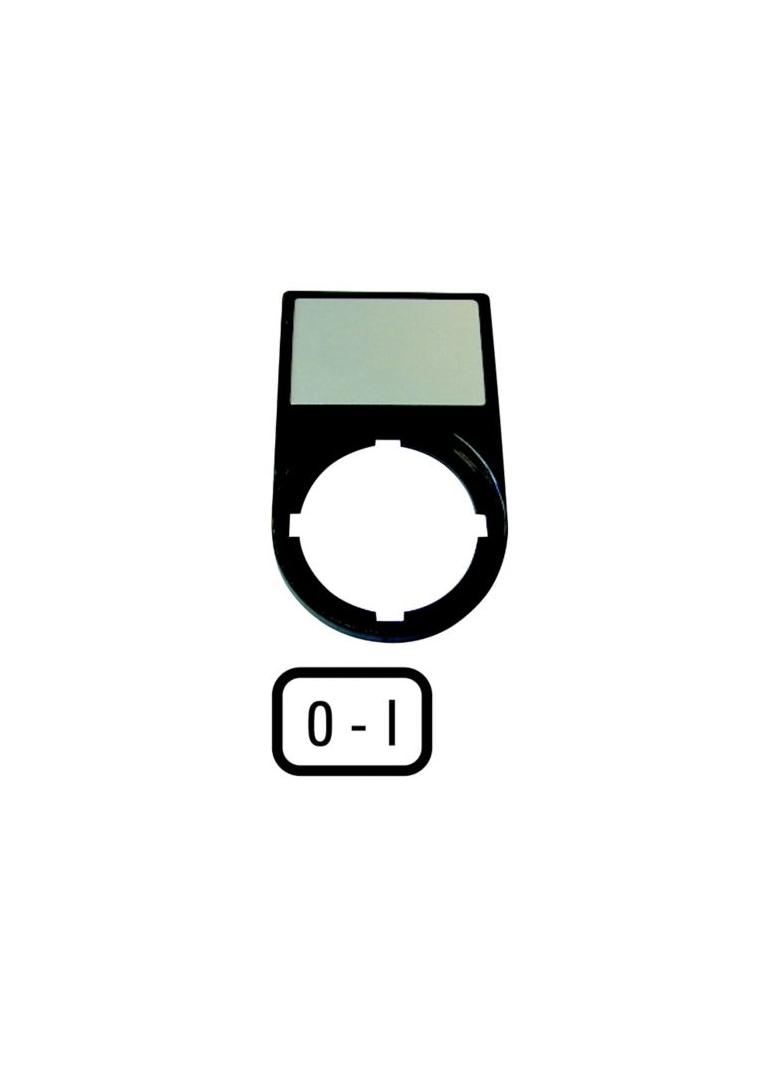 M22S-ST-X89 abliczka opisowa 0-I 50x30mm czarna prostokątna 218147 EATON