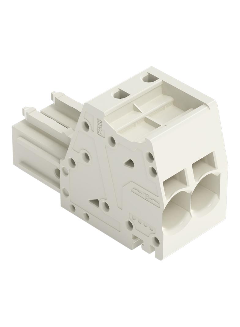MCS-MAXI gniazdo 2-bieg. jasnoszare raster 7,62 mm /48szt./ WAGO