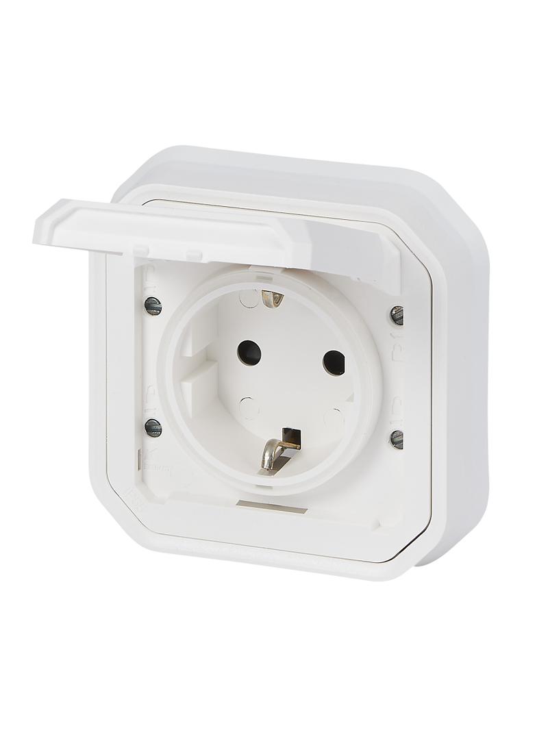 NOWE PLEXO - GN. SCHUKO 2P+Z ZACISKI ŚRUB KOMPLET PODTYNKOWY 16A-250V BIAŁE 069869L LEGRAND