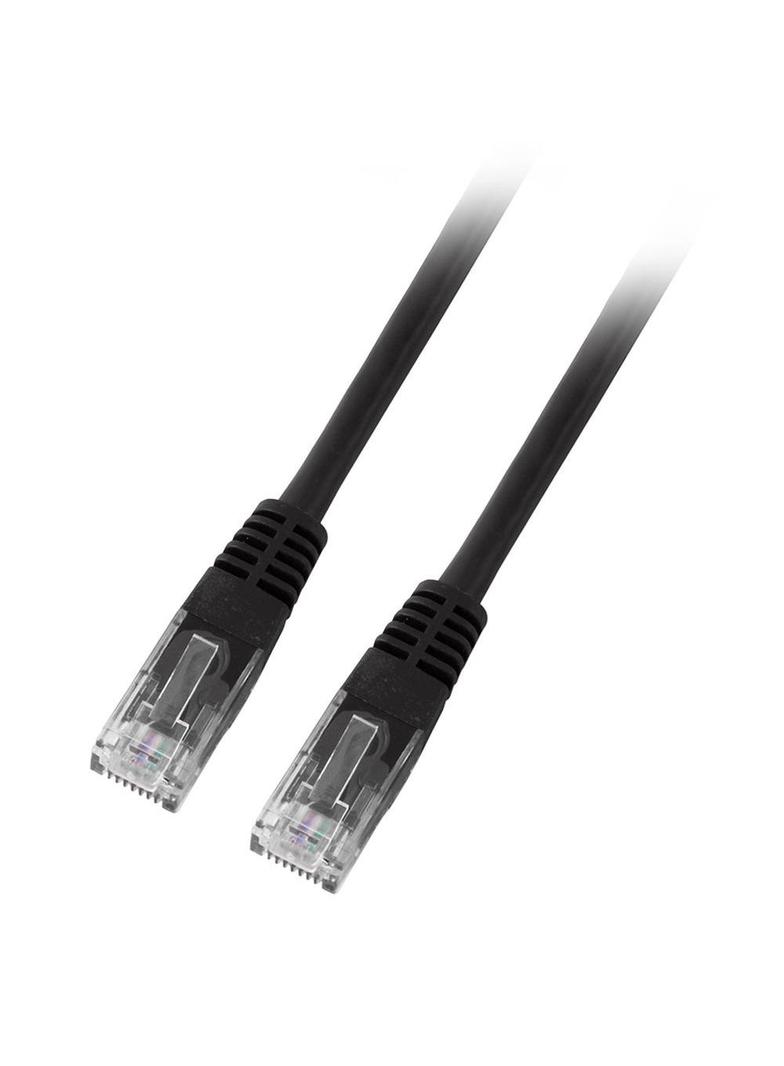 Patchcord RJ45 U/UTP kat. 5e PVC CCA czarny 30m