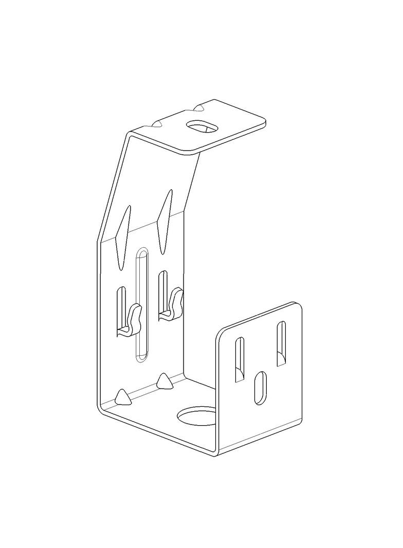 UCHWYT ZAWIESZENIA DLA KORYT O SZEROKOŚCI 50 MM, I316L, D12351, Cablofil