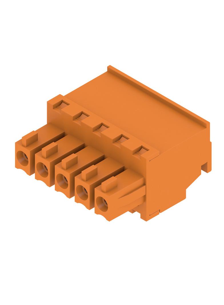 BCZ 3.81/05/270 SN OR BX Wtyk PCB (złącze wiązki), 3.81 mm, Liczba biegunów: 5, Przyłącze z jarzmem /50szt./ 1940220000 WEIDMÜLLER