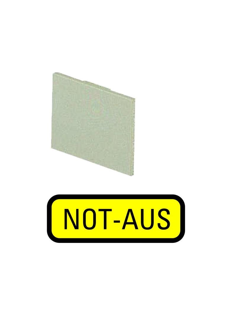 199SQ25 TABLICZKA OPISOWA ŻÓŁTA, NOT-AUS