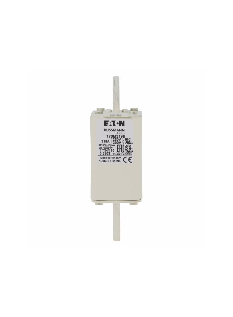 FUSE 315A 1250V 1*TN/110 AR CU Wkładka szybka 315A AC 1250V rozmiar 1 45x58x138 mm a 170M3196 EATON