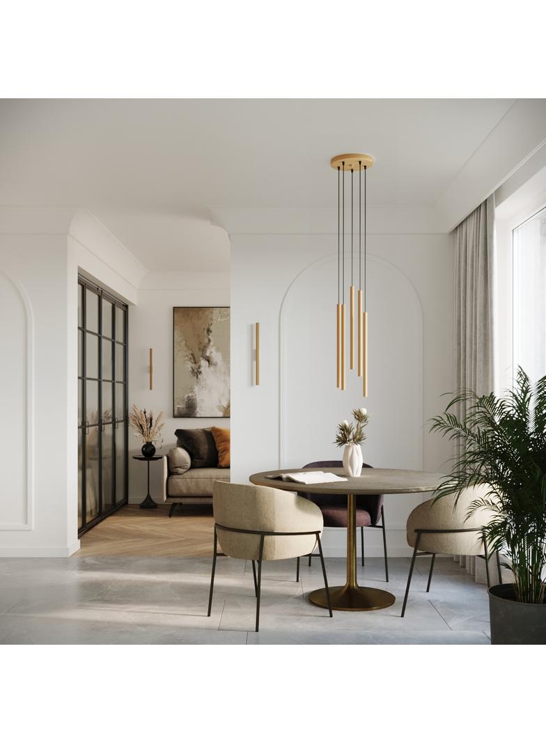 Sollux Lampa wisząca PASTELO 2 złota SL.1305