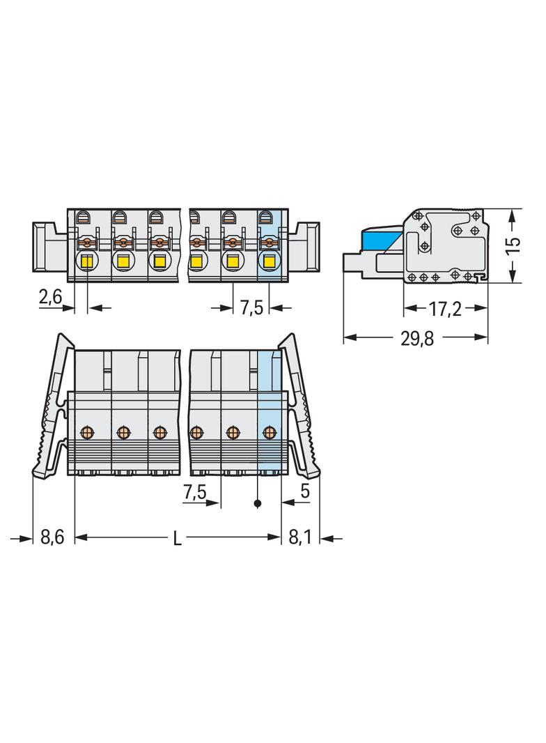 1-przewodowe gniazdo