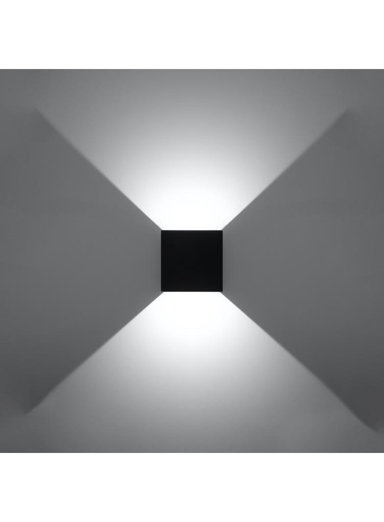 Sollux Kinkiet LUCA czarny LED IP54 SL.0545